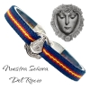 Pulsera con la virgen Rocio y la bandera de España elástica. Elige tu medida