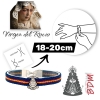Pulsera con la virgen Rocio y la bandera de España elástica. Elige tu medida