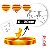 Pulsera bandera de Cataluña y Aragón, Catalunya de tela para hombre y mujer.