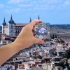 Imán Decorativo Toledo España - Colección Exclusiva "Alma de Toledo" - Cerámica Artesanal Vibrante - Souvenir