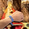 Pulsera Virgen de Covadonga "La Santina" | Tela Bordada HD Ajustable | Hecho en España | Protección y Fe