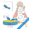 Pulsera Virgen de Covadonga "La Santina" | Tela Bordada HD Ajustable | Hecho en España | Protección y Fe