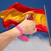 Pulsera tela con la bandera de España, taurina y ganadería, distintos modelos.