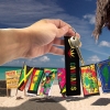 Pulsera rasta de hilo elastico, bandera rasta, Hippie, Bod Marley, jamaica