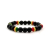 Pulsera rasta de hilo elastico, bandera rasta, Hippie, Bod Marley, jamaica