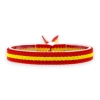 Pulsera elástica con la bandera de España, cinta roja y amarilla, ajustable.