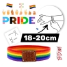 Pulsera elástica LGTBI, de tela con el arcoíris , orgullo Gay, transexual, lesbianas.