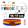 Pulsera elástica LGTBI, de tela con el arcoíris , orgullo Gay, transexual, lesbianas.