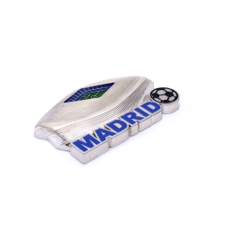 Imán de Nevera Fútbol Madrid | Diseño 3D Estadio y Cibeles| Recuerdo de Madrid