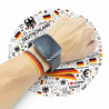 Pulsera bandera Alemana de hilo, para hombre y mujer.