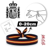 Pulsera de tela azul marina con bandera de España, ajustable para hombres y mujeres .Elegir ancho.