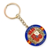Llavero de escudo de España azul y bamdera