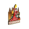 Imán de Nevera de Sevilla | Diseño: Madera, Azulejo o Plato Cerámico | Recuerdo con Giralda y Flamenca | Souvenir de Andalucía
