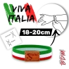 Pulsera con la bandera de Italia, bandera italiana elastica Italy