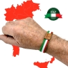 Pulsera con la bandera de Italia, bandera italiana elastica Italy