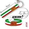 Pulsera con la bandera de Italia, bandera italiana elastica Italy