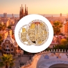 Imán de Barcelona, Sagrada Familia, Parque Güell, Recuerdos de Viaje, Mosaico Gaudí, Museo Dalí, Souvenir Barcelona