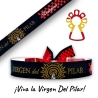 Pulsera de tela Virgen del Pilar, ajustable, dferentes modelos, Cinta colgante de la Medida de la Virgen del Pilar.