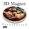 Imán Nevera Religioso 3D | Sagrada Familia, Virgen María, Última Cena o San Miguel | Recuerdo de Tierra Santa Jerusalem