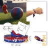 Pulsera futbol Barcelona color azul y rojo.