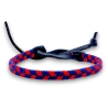 Pulsera futbol Barcelona color azul y rojo.