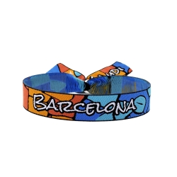 Pulsera Barcelona | Recuerdos: Sagrada Familia, Mosaico, parque Güel, Dali | Pulsera Ajustable | Souvenir Hombre y Mujer