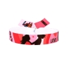 Pulsera de tela LGTBIQ+, Lesbianas, Gays, Transexuales, Bisexuales, Intersexuales y Queer.