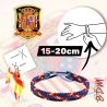 Pulsera azul de la bandera de España de hilo trenzada