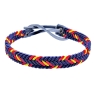Pulsera azul de la bandera de España de hilo trenzada