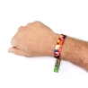 Pulsera de tela LGTBIQ+, Lesbianas, Gays, Transexuales, Bisexuales, Intersexuales y Queer.