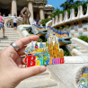 Imán de Barcelona, Sagrada Familia, Parque Güell, Recuerdos de Viaje, Mosaico Gaudí, Museo Dalí, Souvenir Barcelona