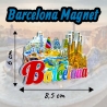 Imán de Barcelona, Sagrada Familia, Parque Güell, Recuerdos de Viaje, Mosaico Gaudí, Museo Dalí, Souvenir Barcelona