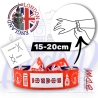Pulsera de Londres | Diseño "London" Union Jack, Big Ben y Cabina Roja | Recuerdo Reino Unido | Souvenir British Ajustable