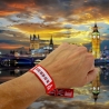 Pulsera de Londres | Diseño "London" Union Jack, Big Ben y Cabina Roja | Recuerdo Reino Unido | Souvenir British Ajustable