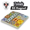 Imán Decorativo Toledo España - Colección Exclusiva "Alma de Toledo" - Cerámica Artesanal Vibrante - Souvenir