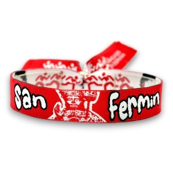 Pulsera San Fermín Pamplona | Encierros | Edicion limitada San Fermines | Souvenir Navarra Ajustable | Fabricado en España