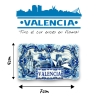 Imán Nevera Valencia | Diseño de Cerámica 3D| Ciudad de las Artes y Ciencias y Miguelete | Recuerdo de España