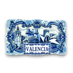 Imán Nevera Valencia | Diseño de Cerámica 3D| Ciudad de las Artes y Ciencias y Miguelete | Recuerdo de España