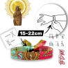 Pulsera virgen del Pilar con la bandera de España,zaragoza. Elegir cantidad