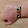 Pulsera de España y Andalucía o fútbol betis, elástica. Llavero y conjunto.