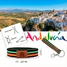 Pulsera de España y Andalucía o fútbol betis, elástica. Llavero y conjunto.