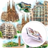 Espejo de Bolsillo Barcelona Doble 15x| Diseño Barcelona a Elegir: Corazón con Monumentos o Salamandra Estilo Gaudí