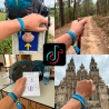 Pulsera Camino Santiago de Compostela, Galicia, concha peregrino.