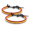 Pulsera de hilo trenzada con bandera de españa