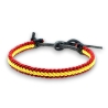 Pulsera de hilo trenzada con bandera de españa