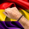 Pulsera de la segunda republica española. Pulsera de la Bandera Republicana España para hombre y mujer ajustable.