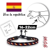 Pulsera de la segunda republica española. Pulsera de la Bandera Republicana España para hombre y mujer ajustable.