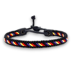 Pulsera de la segunda republica española. Pulsera de la Bandera Republicana España para hombre y mujer ajustable.