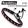 Pulsera de la segunda republica española. Pulsera de la Bandera Republicana España para hombre y mujer ajustable.