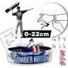 Pulsera Béisbol Nueva York | "Bomber Nation" The Bronx | Brazalete Tela Ajustable (0-22 cm) | Accesorio NY Hombre y Mujer